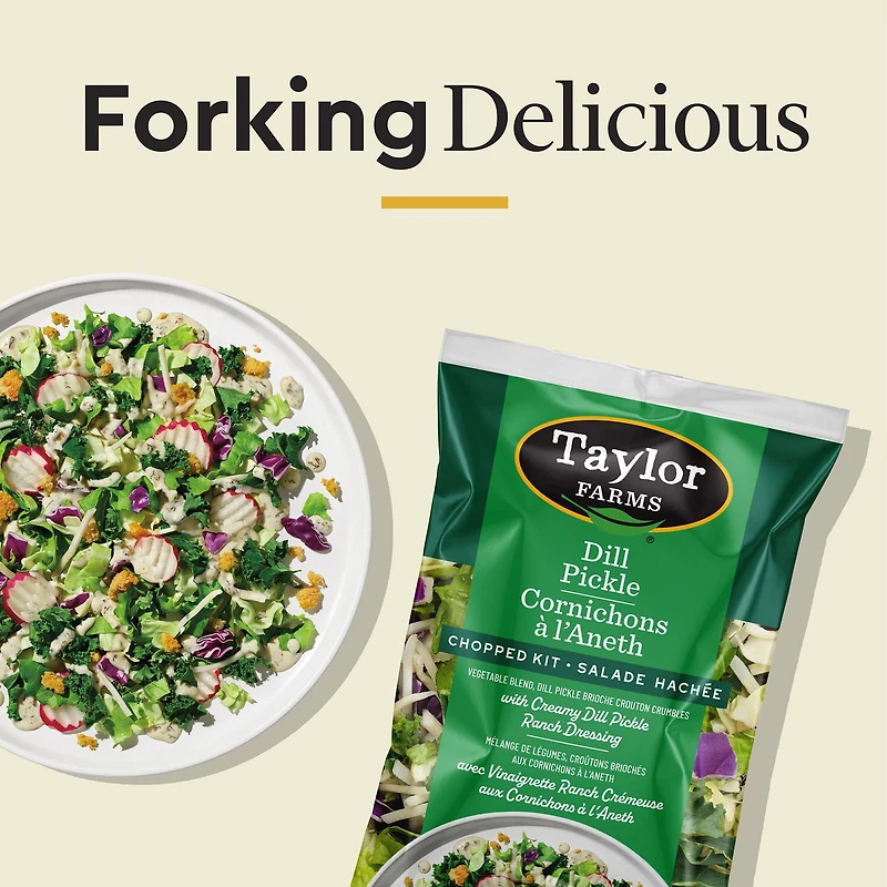 Taylor Farms Dill Pickle Chopped Salad Kit, 333 g