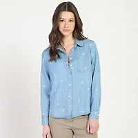 Bloom Girl Chemise boutonnée brodée, tailles TP à TG
