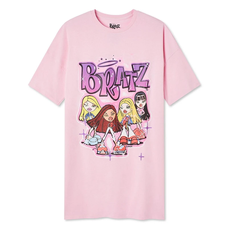 Robe à manches courtes aérographe Bratz pour femme 20e groupe