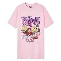 Robe à manches courtes aérographe Bratz pour femme 20e groupe