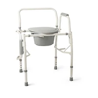 Chaises d'aisance à accoudoirs bas Medline en acier.