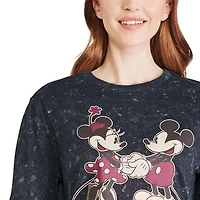 Disney Mickey Mouse Ladies Holding Hands Short Sleeve T-Shirt
