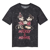 Disney Mickey Mouse Ladies Holding Hands Short Sleeve T-Shirt