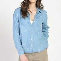 Bloom Girl Chemise boutonnée brodée, tailles TP à TG