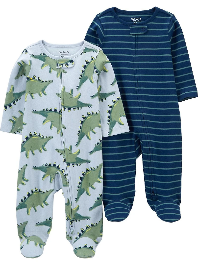 Carter's Child of Mine IB 2pk Sleep N Play - Dino