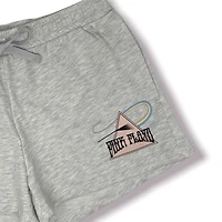 Pink Floyd Ladies knee length shorts with elastic waist band and draw string