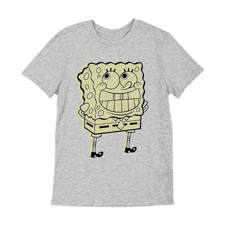 Sponge Bob T-Shirt col rond à manches courtes pour garçon