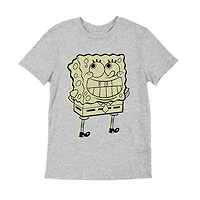 Sponge Bob T-Shirt col rond à manches courtes pour garçon