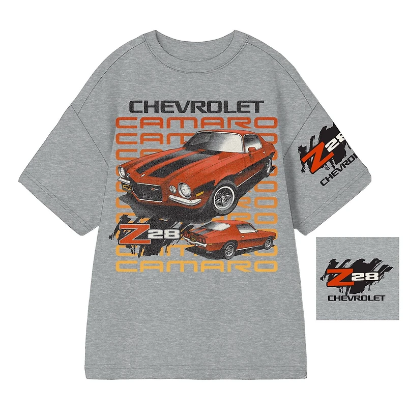 Chevy Camaro Boy's Licensed T-Shirt, Sizes XS-XL, Boy's Licensed Camaro T-Shirt