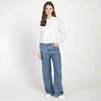 Bloom Girl Long Sleeve Patterned Top, Sizes XS-XL