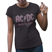 AC/DC Short sleeve, Crew Neck T-Shirt for Ladies