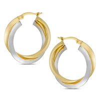 Sono Di Oro 10kt. Gold Over Silver Earrings