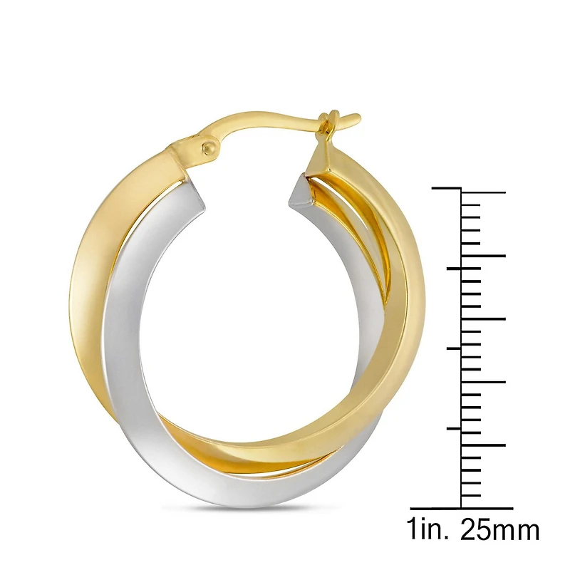 Sono Di Oro 10kt. Gold Over Silver Earrings