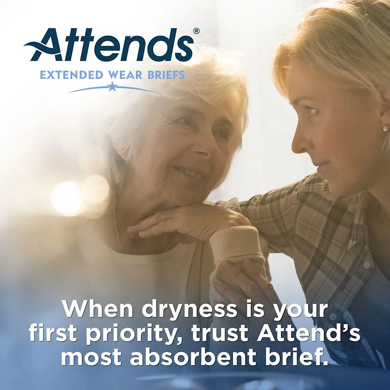 Attends Derma Dry Extended Night Wear Briefs
