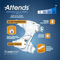 Attends Derma Dry Extended Night Wear Briefs