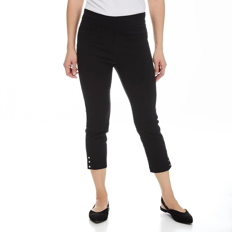 Penmans Women's Pull-On Capri with Buttons