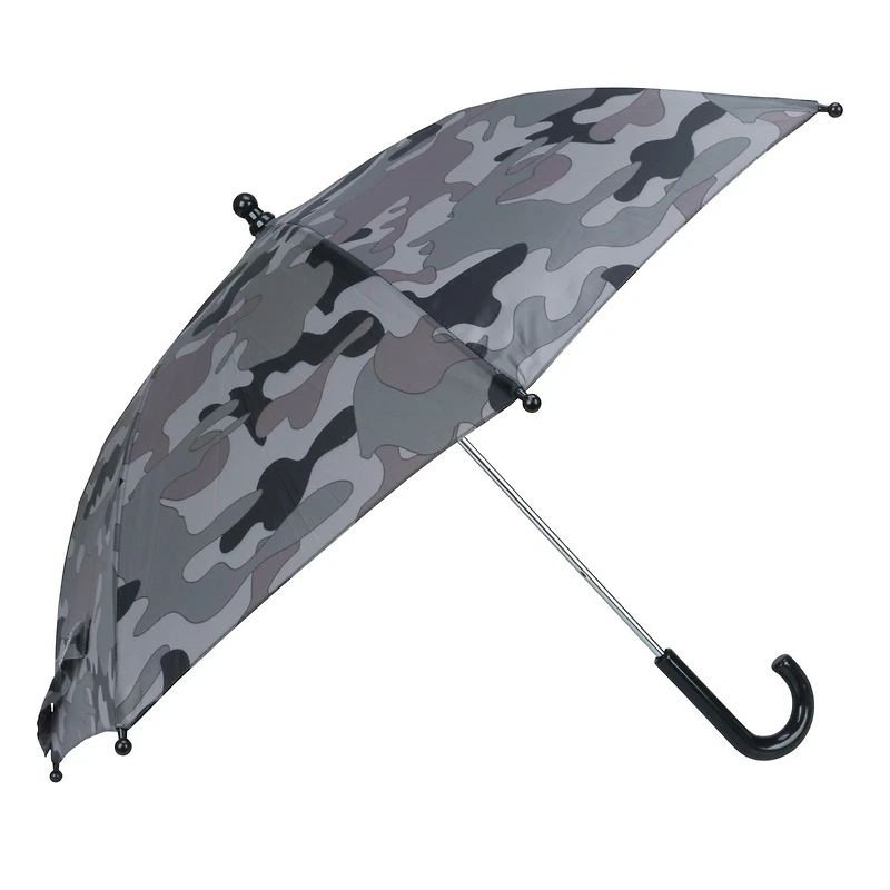 Assorted Solid Colour Kids Umbrellas, Camo-Style Umbrella