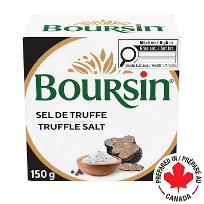 Boursin Truffle Salt & Hint of Black Pepper, Spreadable Cheese 150g
