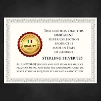 Unicornj Childrens Sterling Silver 925 Clear CZ 6 Petal Flower April Birth Month Stud Post Earrings