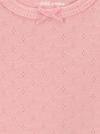 Carter's Child of Mine Infant Girl 3pk Short Sleeve Bodysuits Pink