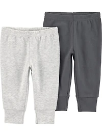 Carter's Child of Mine IB 2PK Pant - Grey Solid