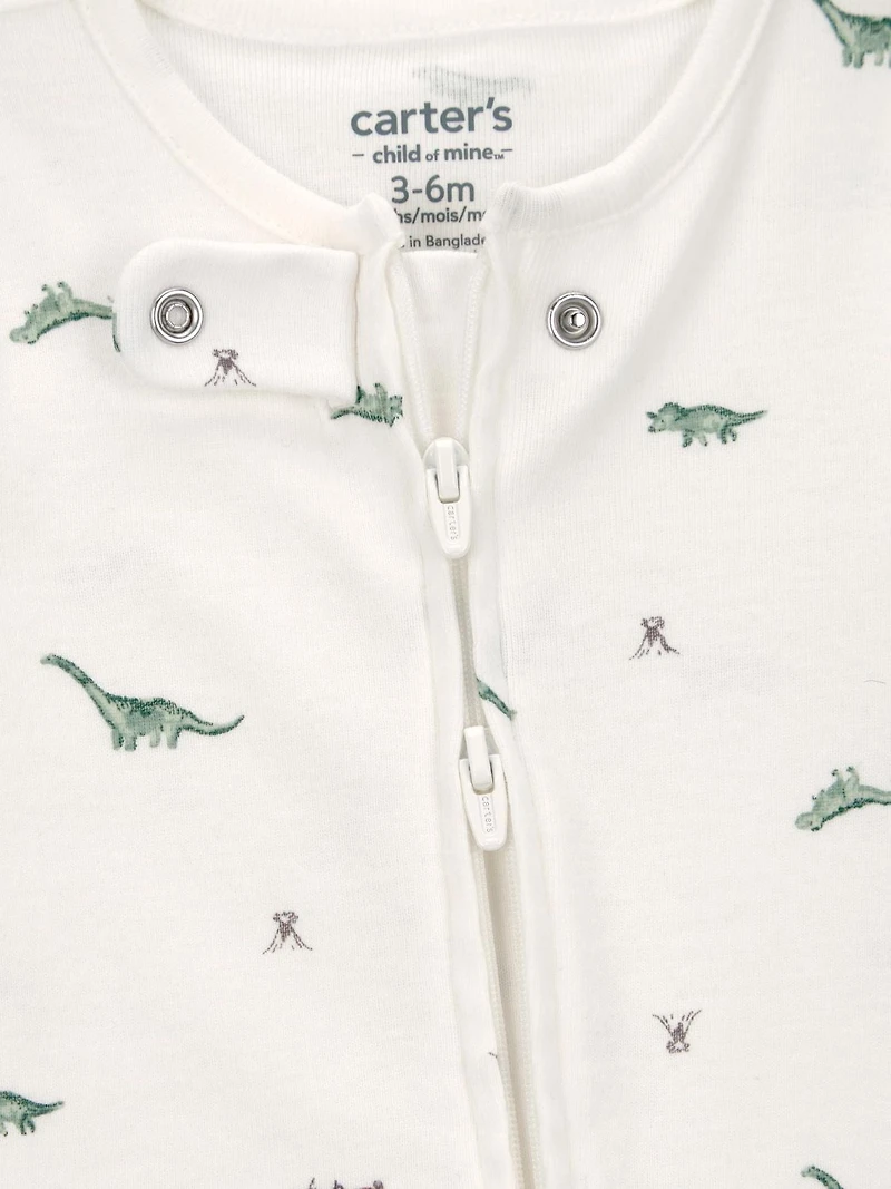 Carter's Child of Mine Infant Boy 2pk SNP Green Dino
