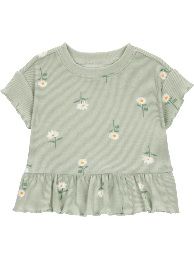 Carter's Child of Mine Infant Girl 3pc Set Daisy Green