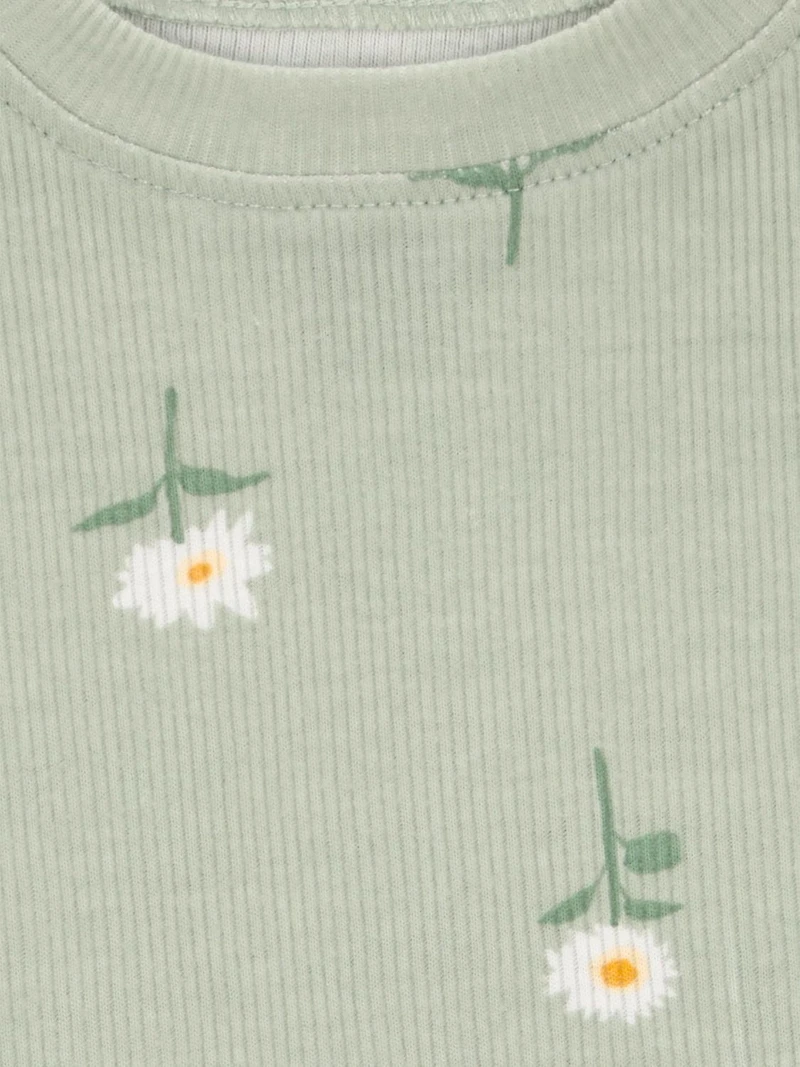 Ensemble 3 pièces pour bébé fille Carter's Child of Mine, motif marguerites vertes.