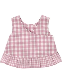 Ensemble 3 pièces pour bébé fille Carter's Child of Mine, motif vichy violet.