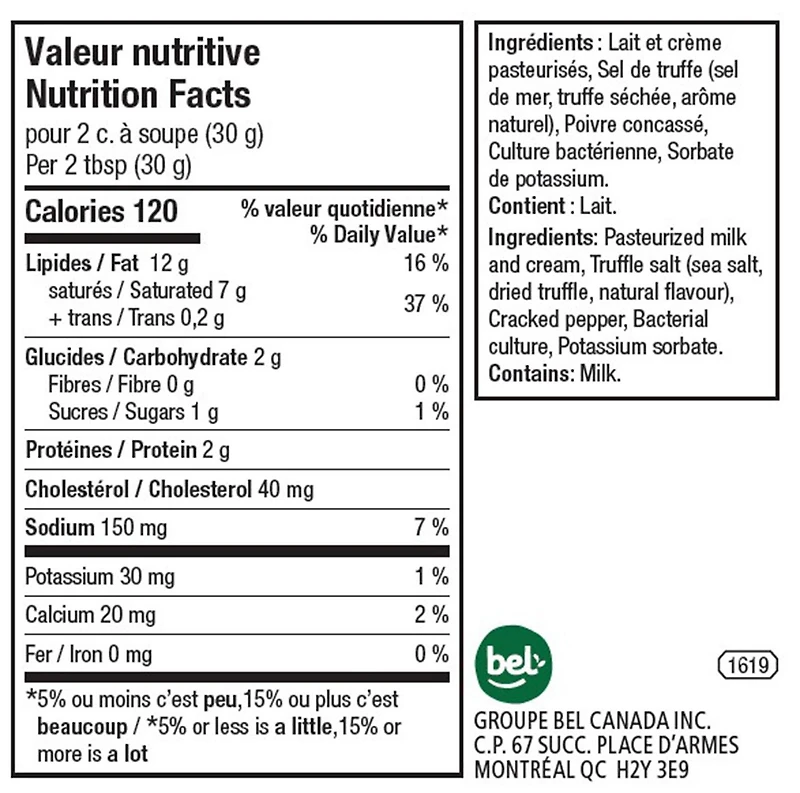 Boursin Truffle Salt & Hint of Black Pepper, Spreadable Cheese 150g