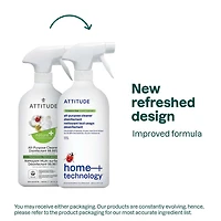 ATTITUDE home+ technology,  All Purpose Cleaner Disinfectant 99.99%, Thyme & Citrus, 800 mL