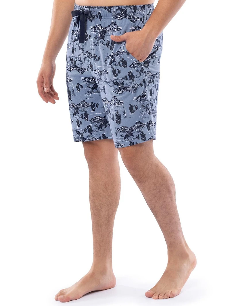 Wrangler Men's Printed Jersey Knit Sleep and Lounge Pajama Short