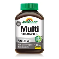 Jamieson 100% Complete Multivitamin Caplets for Adults 50+, 115 Caplets