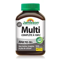 Jamieson 100% Complete Multivitamin Caplets for Adults 50+, 115 Caplets
