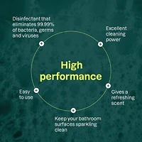 ATTITUDE home+ technology, Bathroom Cleaner Disinfectant 99.99%, Thyme & Lavender, 800 mL