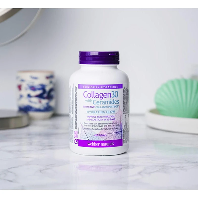 Webber Naturals Collagen30 avec céramides 120 comprimés