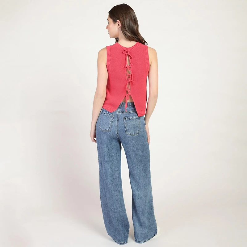 Bloom Girl Pull à dos en dentelle  Tailles TP-TG
