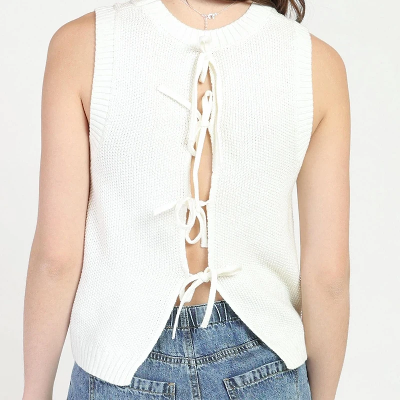 Bloom Girl Lace Back Sweater  Sizes XS-XL