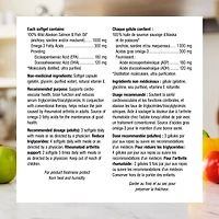 Huile de poissons et de saumon sauvage d’Alaska 300 mg AEP/ADH 1 000 mg Coeur et Cerveux, 180 gélules