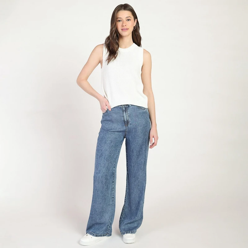 Bloom Girl Lace Back Sweater  Sizes XS-XL