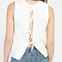 Bloom Girl Lace Back Sweater  Sizes XS-XL