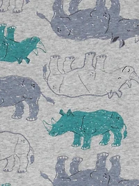Child of Mine made by Carter's boys' Cotton 4-piece Pyjama - Rhino