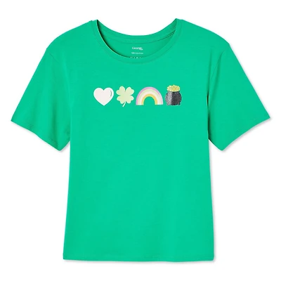 George Girls' St. Patrick's Day Tee, Sizes XS-XL