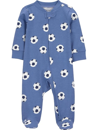 Carter's Child of Mine Baby Boys' 2-Way Zip Cotton Sleeper