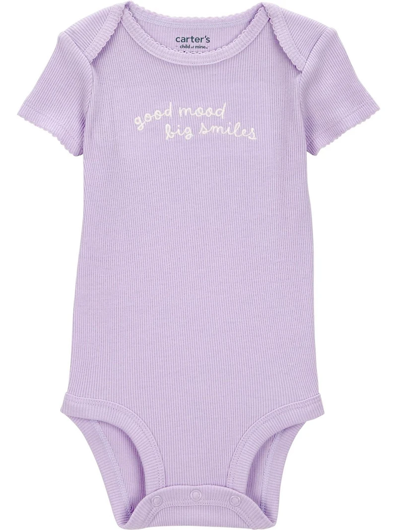 Carter's Child of Mine Infant Girl 3pc Set Purple Floral