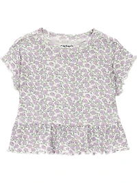 Carter's Child of Mine Infant Girl 3pc Set Purple Floral