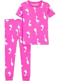 Carter's Child of Mine Baby & Toddler Girls' 2pc Cotton Pajama Set