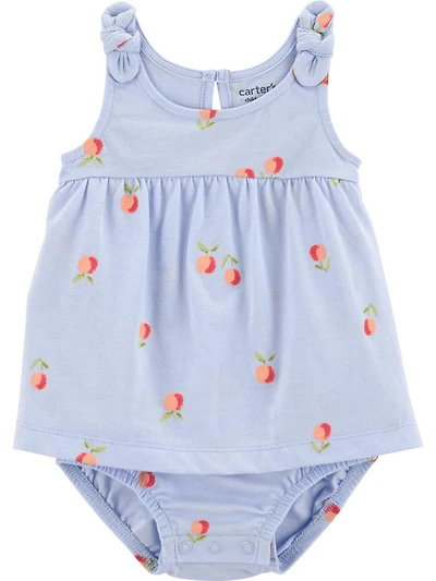 Combinaison d'été florale bleue pour bébé fille de la marque Carter's Child of Mine.