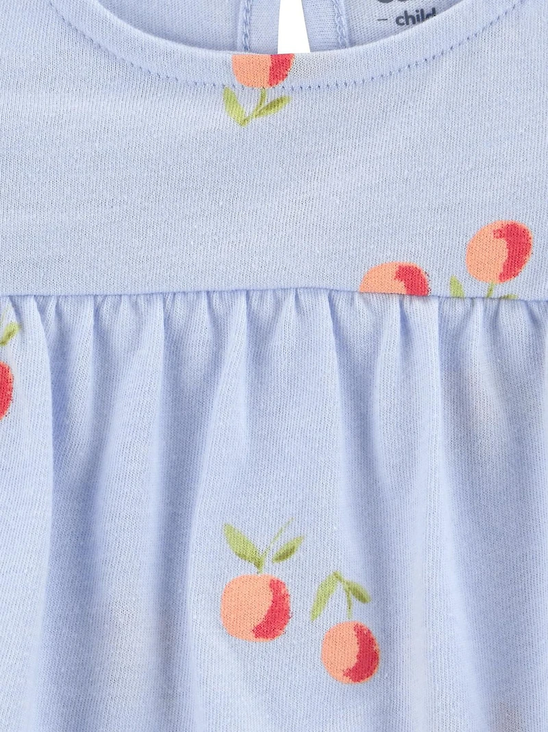 Carter's Child of Mine Infant Girl Floral Sunsuit Blue