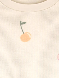 Ensemble 2 pièces pour bébé fille Carter's Child of Mine, couleur crème et cerise.